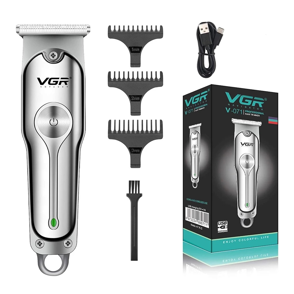 Tondeuse À Cheveux Rechargeable Avec Chargeur De Base VGR V-006 - Gixcor