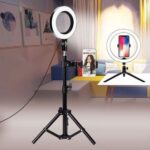 Trépied Ring Light Anneaux Lumineux 26 Cm De Diamètre - Pour Smartphone Photo Caméra