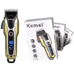 Tondeuse 7: tondeuse rechargeable professionnelle Kemei – KM-1990 + cape offerte