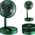 Ventilateur Rechargeable, Télescopique, Pliable, Ventilateur à Faible Bruit